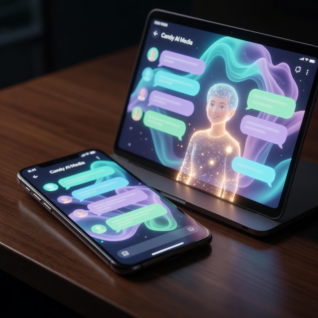 AI companion illustration for candy ai porn review nsfw roleplay boundaries alternatives 2026